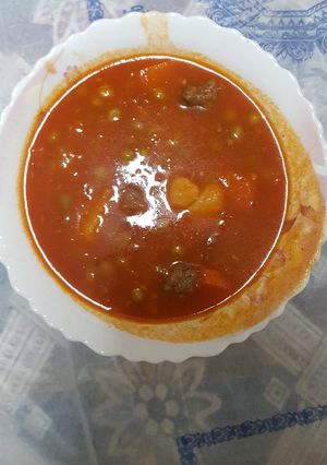صورة لوصفة البازلاء على الطريقة الاردنية