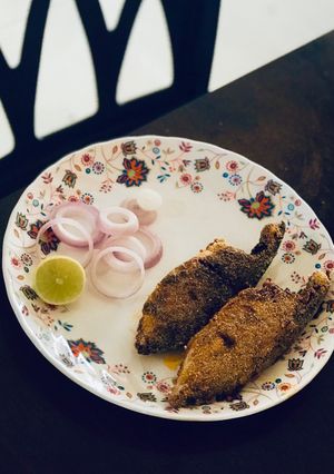A picture of Bangda Rava Fry.