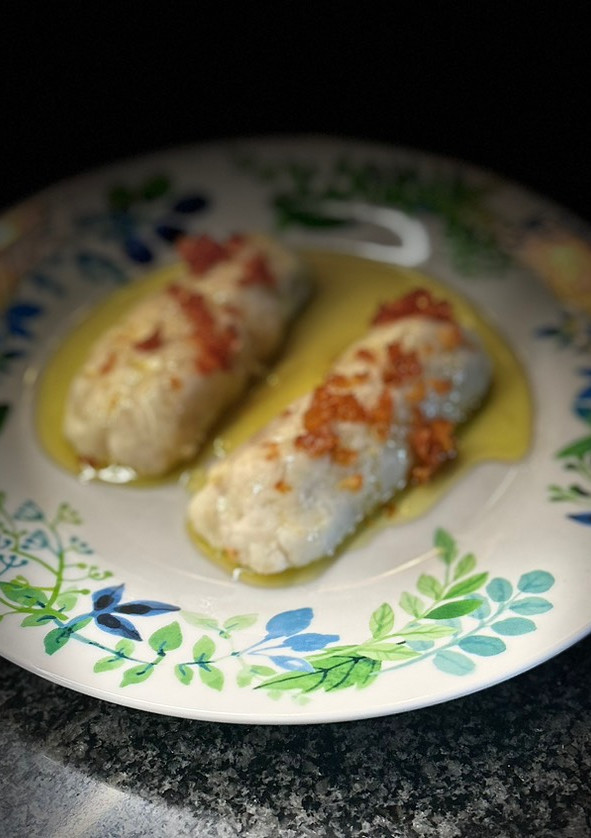Una foto de Lomitos de merluza al vapor en Monsieur Cuisine Plus