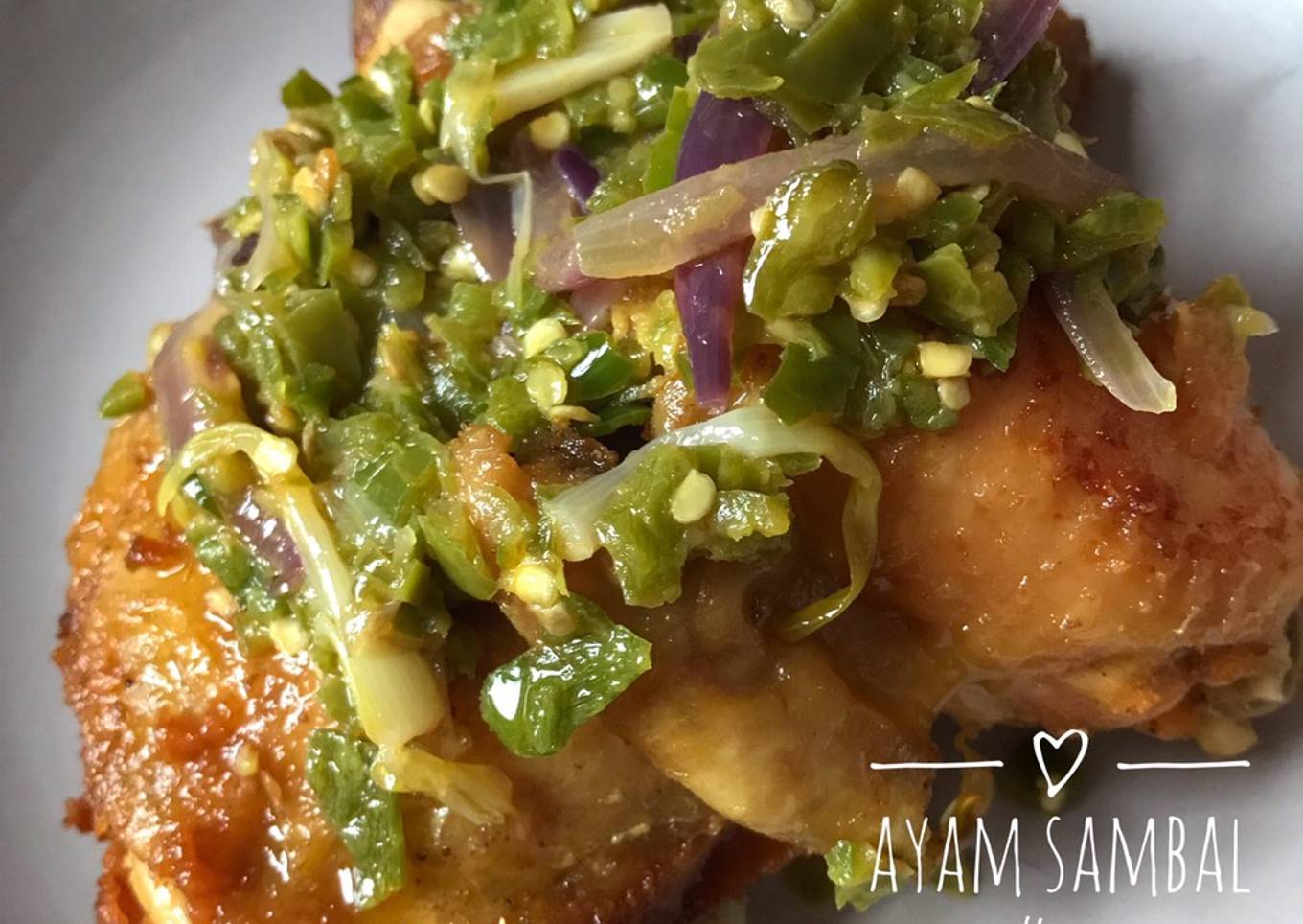 Ayam balado hijau
