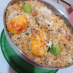 Chanay aloo ki biryani A picture of Chanay aloo ki biryani.