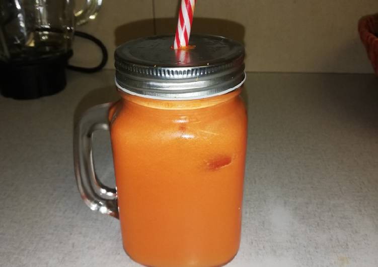 How to Make Speedy Freshly squeezed carrot and grapefruit juice