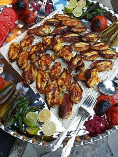 عکسی از دستور بال و کتف کبابی و تنوری در فر