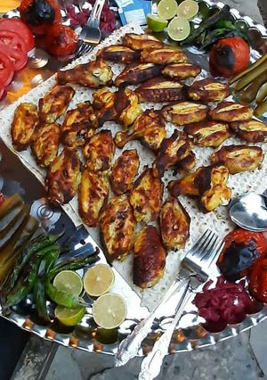 عکسی از دستور بال و کتف کبابی و تنوری در فر