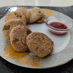 A picture of Pumpkin cutlets.
