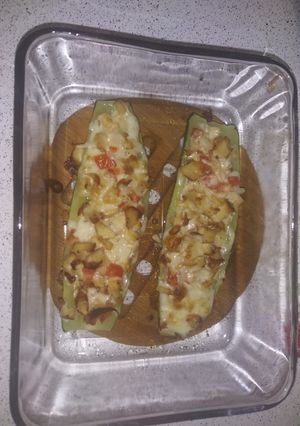 Una foto de Rellenos de zucchini #salado