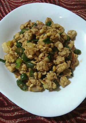 Foto resep Orek Tempe lombok ijo