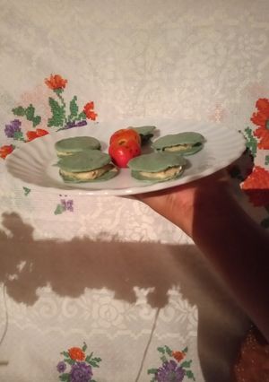 Una foto de Macarrones verdes