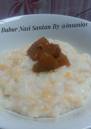 Foto resep Bubur Nasi Santan Wortel 🍚🍛