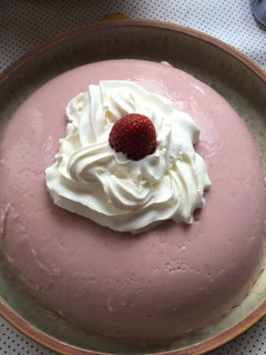 Una foto de Gelatina de fresas frescas