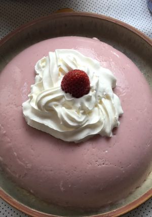 Una foto de Gelatina de fresas frescas