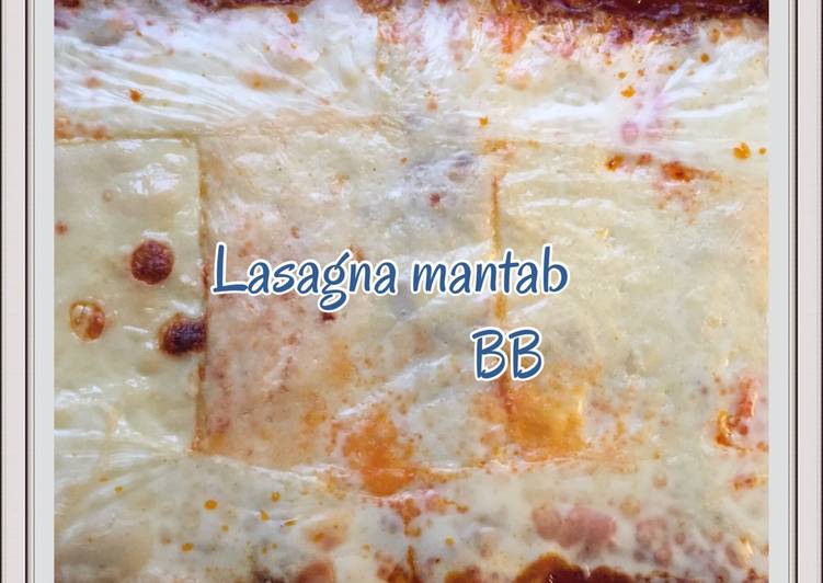 Resep: Di RumahLasagna with bechamel sauce