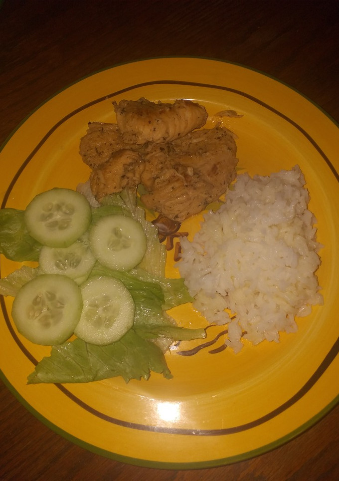 Una foto de Pollo a la naranja