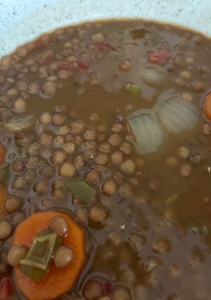 Foto principal de Lentejas estofadas con verduras Thermomix