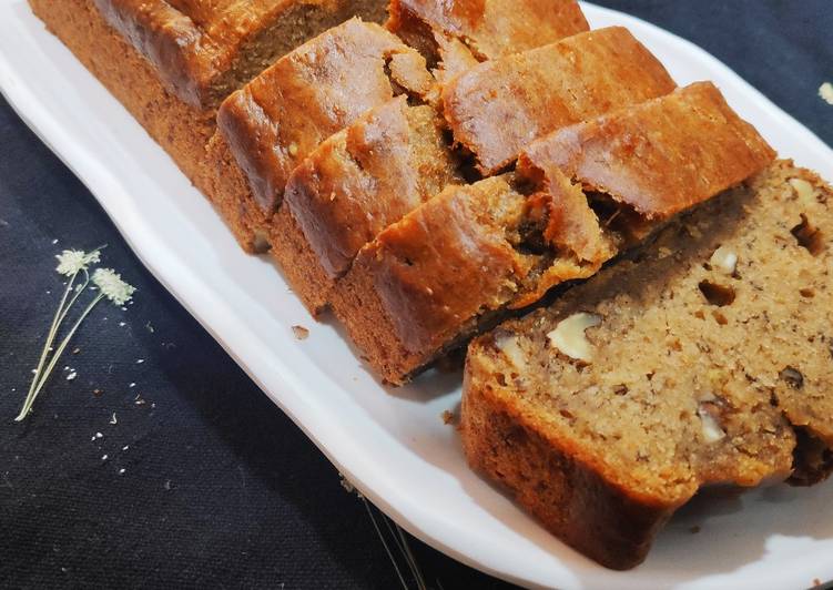 Recipe of Quick Banana Walnut Cake