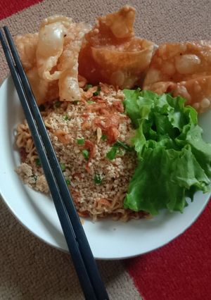 Foto resep Pangsit mie malang