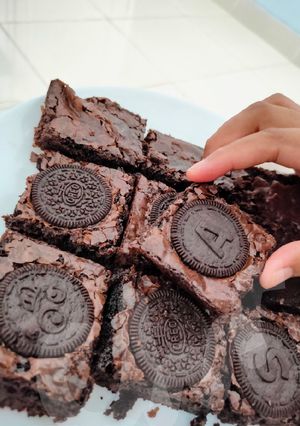 Foto resep Chewy Brownies (no mixer, loyang 22x22)