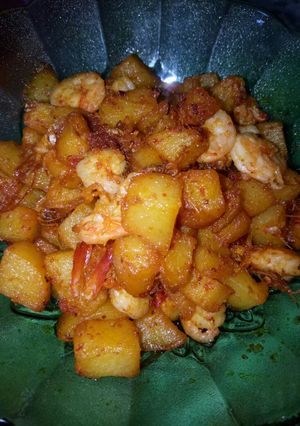 Foto resep Sambal goreng kentang udang
