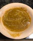Sopa crema calabaza, leche de coco y curry