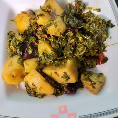 A picture of Aloo Methi.