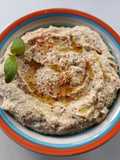 Hummus de Garbanzos con toque de Albahaca