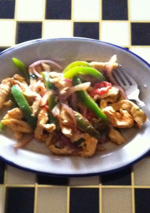 Una foto de Fajitas de pollo