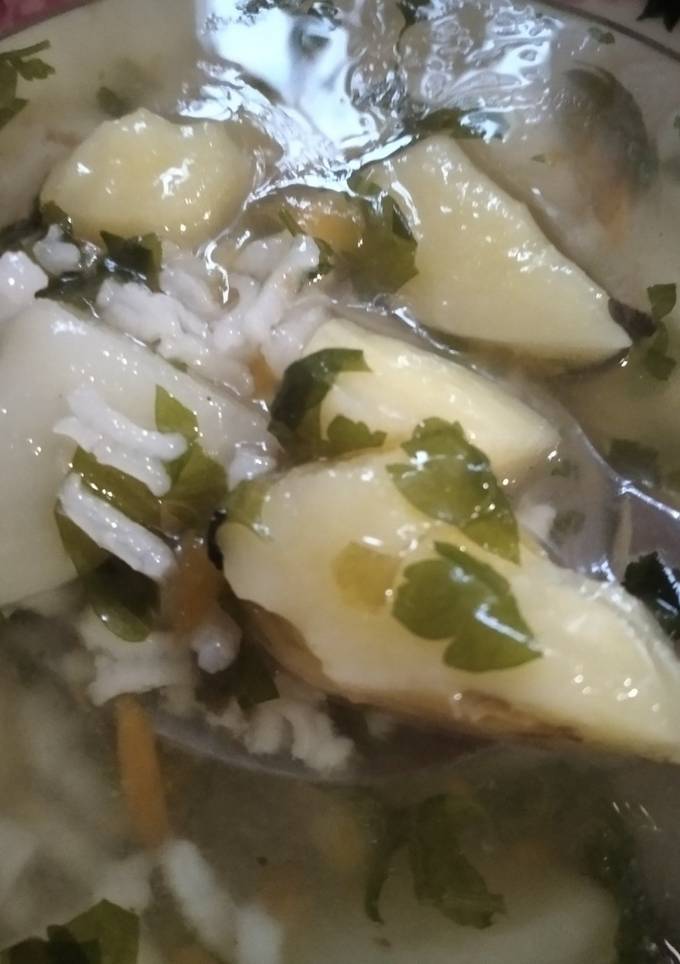 Пісний рисовий суп