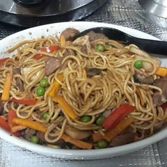 A picture of Pancit Canton (Chinese Egg Noodle Casserole).