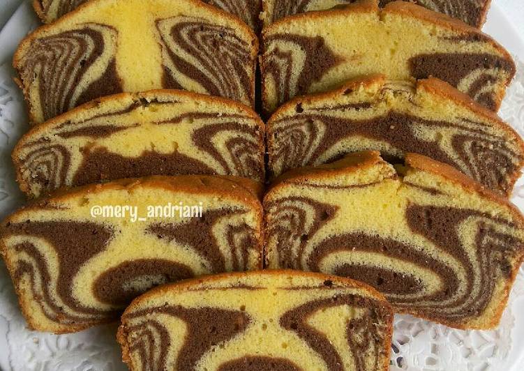 Langkah Mudah untuk Membuat Bolu Macan/Marmer Cake Anti Gagal