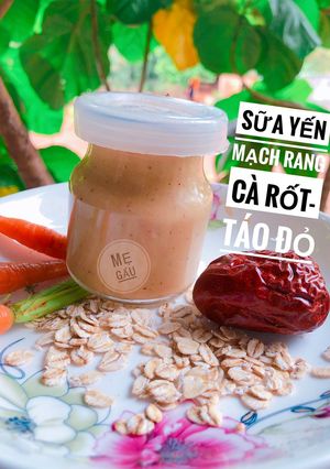 Hình của món Sữa yến mạch rang.