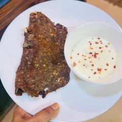 A picture of Kuttu atta chilla.