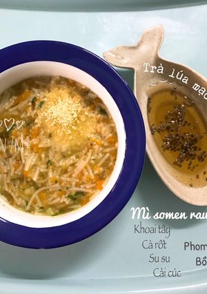 Hình của món Mì somen rau củ.