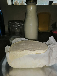 A picture of Homemade Butter (and buttermilk) recipe.