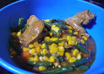 Resep Unik Tumis Ayam Kacang Panjang Saus Tiram Ala Warteg