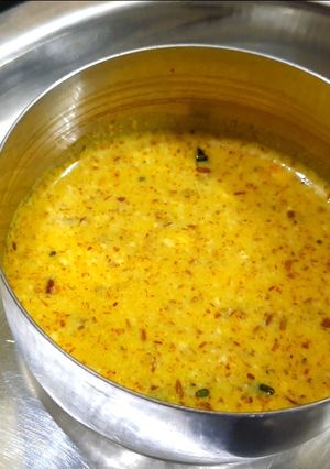 A picture of Summer special |cumin buttermilk curry | majjige huli (udupi style).