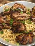 Miso glazed air fryer chicken drumsticks