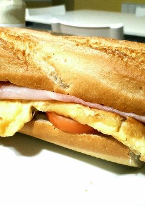 Una foto de Mi bocata favorito de tortilla