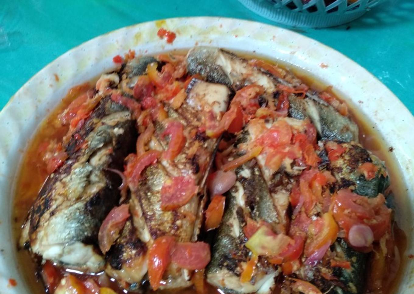 Ikan bakar rica khas manado