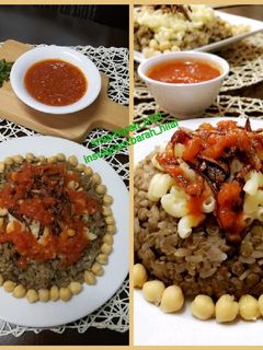 صورة لوصفة الكشري المصري