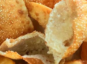 Hình của món Bánh tiêu bong bóng (không nhồi, không ủ, không bột nở).