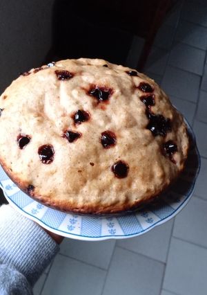 Una foto de Tortita matera de vainilla integral con chips en la essen🤎💫