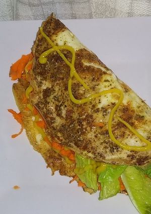 Una foto de Omelette relleno!