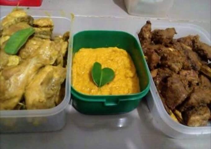 Bumbu Kuning, Ungkep Ayam, Ungkep Empal