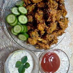 A picture of Vegetable cheesy pakora recipe.