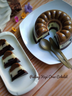 Foto resep 286. Puding Kopi Oreo Cokelat