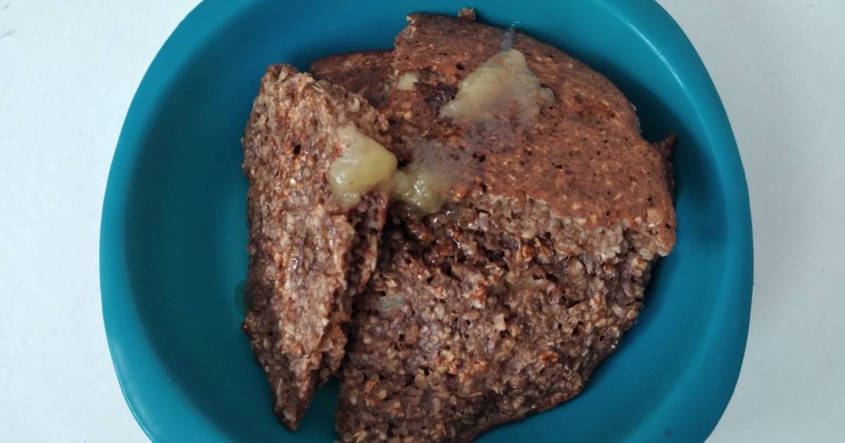 Tortilla de avena sabor banana y chocolate Receta de Lulii Castro 🇦🇷 Cookpad