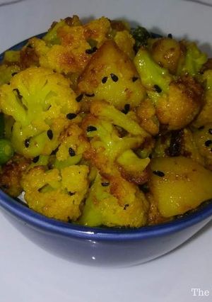 A picture of Aloo Gobi Recipe - Simple Aloo Gobi Bhaji.