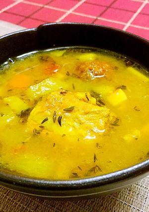 ✨「湯」排骨肉丸蔬菜羹-炖❣️ 的食譜成品照片