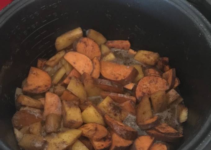 Simple Way to Make Award-winning Sweet potato and peach slow cooker desert or pie filling