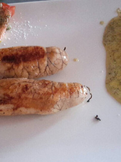 Una foto de Huevas a la plancha salsa de ajo y perejil